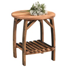 RB End Table with Stave Shelf