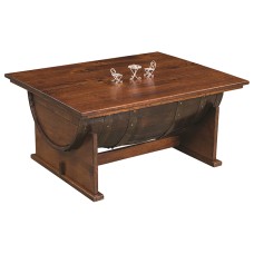 RB Half Barrel Lift Top Coffee Table