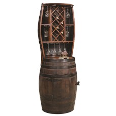 RB Barrel Hutch with 7 Bottle Holder