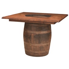 RB 48" Square Plain Barrel Table