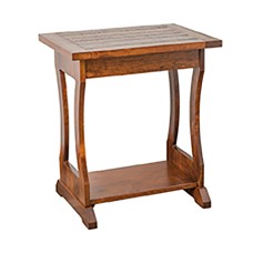 Santa Fe Plank Top Chair Side Table
