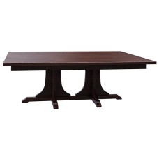652 Mission Double Pedestal Dining Table