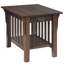 Mission 85 End Table with Drawer