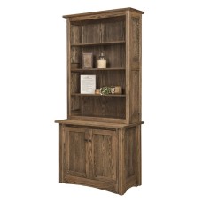 Aspen 2 Drawer Credenza with Hutch