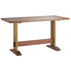 Straight Edge Counter Table with Brooklyn Base