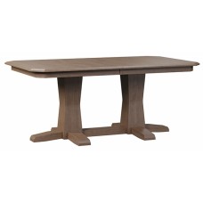 Bevel Shaker Double Pedestal Dining Table