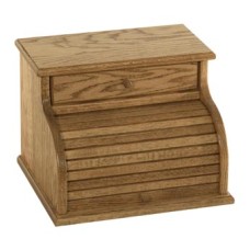 Roll Top Bread Box with Drawer