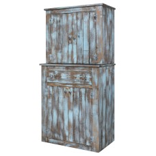 Gold Mine Red Rock Hutch with 2 Adjustable Shelves