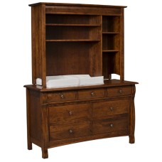 Castlebury 7 Drawer Dresser with Hutch Top