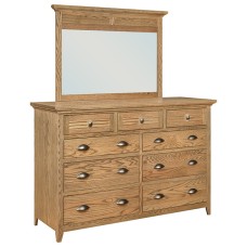 Cottage Tall 9 Drawer Dresser