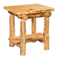 Fireside Rustic End Table with Drawer