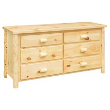 Fireside Rustic Econo Line 6 Drawer Dresser
