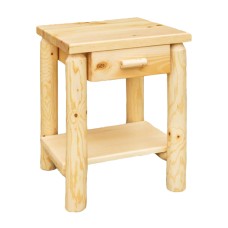 Fireside Rustic Econo Line End Table with Drawer