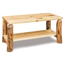 Fireside Rustic Econo Line Coffee Table with Shelf
