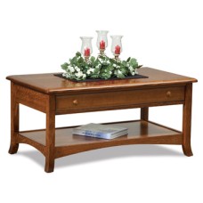 Carlisle Open Coffee Table with Drawer