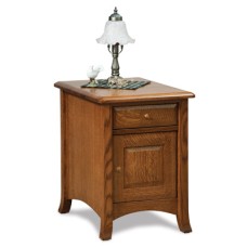 Carlisle Enclosed End Table with Drawer & Door