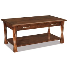 Lexington Arc  Open Coffee Table with Drawer - QUICK SHIP