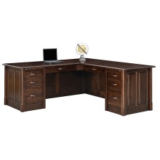 Victorian 8 Drawer L Desk