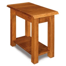 Timbra Open Chair Side End Table with Live Edge Top