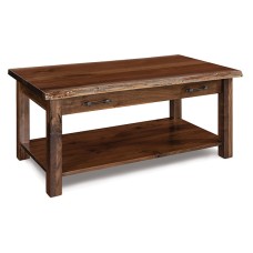 Timbra Open End Table with Live Edge Top