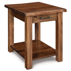 Timbra Open Coffee Table with Live Edge Top