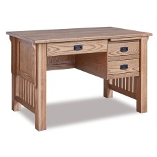 Bridger Mission 4 Drawer Desk with Finished Backside