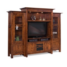Artesa 3 Piece TV Wall Unit with Bookcases