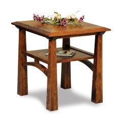 Artesa Open End Table with Shelf