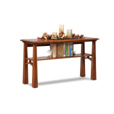 Artesa Open Sofa Table with Shelf