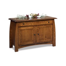 Boulder Creek Enclosed Sofa Table with Drawer, Doors and  Shelf