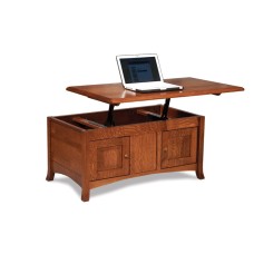 Carlisle Enclosed Lift Top Coffee Table with Doors