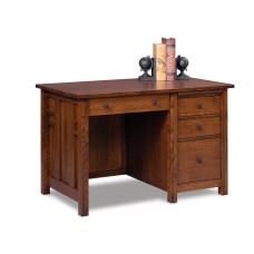 Kascade 4 Drawer Desk with Unfinished Backside