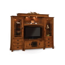 Modesto 6 Piece Wall Unit with Adjustable Bridge