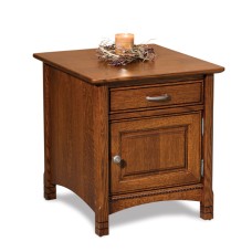West Lake Enclosed End Table with Drawer and Door
