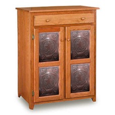 Classic 33" Pie Safe with Metal Inserts Door