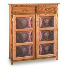 Classic 41" Pie Safe with Metal Inserts Door