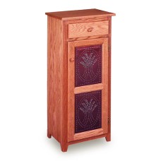 Classic 18" Pie Safe with  Drawer & Metal Inserts Door