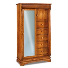 Chippewa Sleigh Chifferobe with Sliding Door