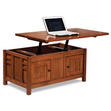 Kascade Enclosed Lift Top Coffee Table with Doors