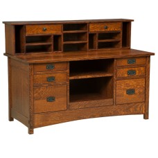 Signature Mission Credenza with Organizer Hutch