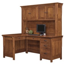 Boston Corner Desk with Hutch A