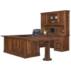 Covington U Shape Desk with Hutch