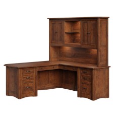 Aspen Corner Desk with Hutch