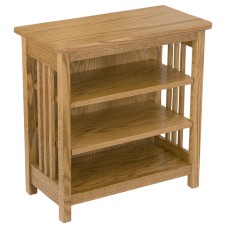 Mission Bookcase/End Table with 2 Adjustable Shelves