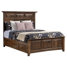 Albany Mantel Panel Bed with Underbed Storage Raised 3"