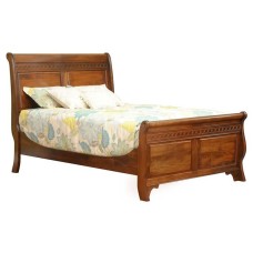 Eminence Sleigh Bed with Tall Footboard