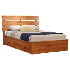 Galaxy Slat Bed with Drawer Units To The Floor