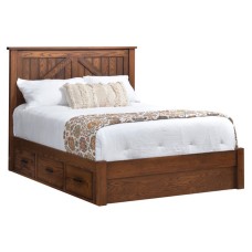 Mountain Lodge Panel Bed with Underbed Storage To The Floor