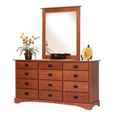 Old English Mission 72" 12 Drawer Dresser