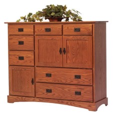 Old English Mission Grande Door Chest